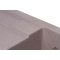 Недорого Кухонна гранітна прямокутна з крилом мийка Granado ALTEA gris сіра 610*495*195мм