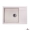 Недорого Кухонна гранітна прямокутна з крилом мийка Granado LINARES gris сіра 675*495*200мм