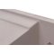 Недорого Кухонна гранітна прямокутна з крилом мийка Granado LINARES gris сіра 675*495*200мм