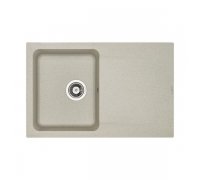 Кухонна гранітна прямокутна з крилом мийка Granado VIGO gris сіра 775*495*195мм