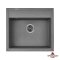 Недорого Кухонна гранітна прямокутна мийка Granado LERIDA grafito графітова 560*510*200мм