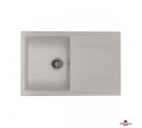 Кухонна гранітна прямокутна з крилом мийка Granado TOLEDO white біла 780*500*205мм