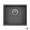 Недорого Кухонна гранітна прямокутна мийка Granado UNDER TOP grafito графітова 457*406*203мм