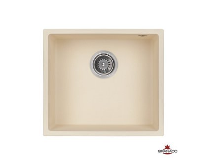 Недорого Кухонна гранітна прямокутна мийка Granado UNDER TOP ivory кремова 457*406*203мм Недорого Кухонна гранітна прямокутна мийка Granado UNDER TOP ivory кремова 457*406*203мм