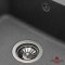 Недорого Кухонна гранітна прямокутна з крилом мийка Granado AVILA grafito графітова 615*495*190мм