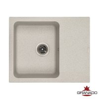 Кухонна гранітна прямокутна з крилом мийка Granado AVILA gris сіра 615*495*190мм