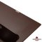 Недорого Кухонна гранітна прямокутна з крилом мийка Granado AVILA marron коричнева 615*495*190мм