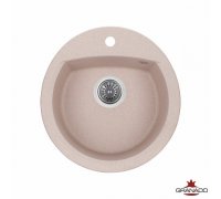 Кухонна гранітна кругла мийка Granado RONDA avena 470*490*200мм