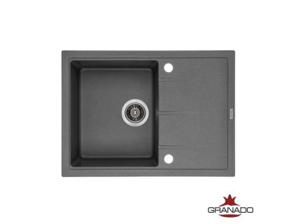 Недорого Кухонна гранітна прямокутна з крилом мийка Granado BLANOS grafito графітова 680*500*205мм Недорого Кухонна гранітна прямокутна з крилом мийка Granado BLANOS grafito графітова 680*500*205мм