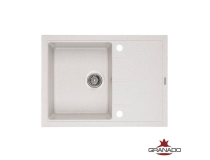Недорого Кухонна гранітна прямокутна з крилом мийка Granado BLANOS gris сіра 680*500*205мм Недорого Кухонна гранітна прямокутна з крилом мийка Granado BLANOS gris сіра 680*500*205мм