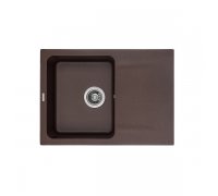 Кухонна гранітна прямокутна з крилом мийка Granado VALENCIA marron коричнева 775*430*190мм