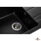 Недорого Кухонна гранітна прямокутна з крилом мийка Granado MORA чорна 952*497*213мм