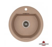 Кухонна гранітна кругла мийка Granado LUGO avena 480*495*200мм