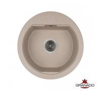 Кухонна гранітна кругла мийка Granado LUGO terra 480*495*200мм