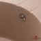 Недорого Кухонна гранітна овальна з крилом мийка Granado MARBELLA avena бежева 606*495*220мм