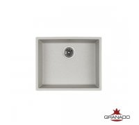 Кухонна гранітна прямокутна мийка Granado UNDER TOP MAX gris сіра 536*435*210мм