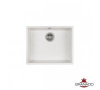 Кухонна гранітна прямокутна мийка Granado UNDER TOP MAX white біла 536*435*210мм