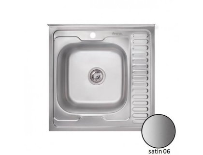 Недорого Кухонна мийка IMPERIAL 6060-L Satin 06