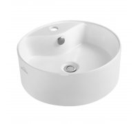 Раковина кругла Invena Rondi CE-20-001 накладна керамічна 41х41см