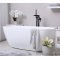 Купить Змішувач для ванни окремо стоячий Invena Glamour BW-02-W04 чорний