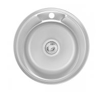 Кухонна мийка Lidz 490-A 0,6 мм Satin (LIDZ490A06SAT160)