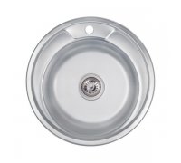 Кухонна мийка Lidz 490-A 0,6 мм Decor (LIDZ490А06DEC)