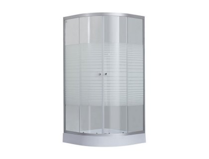 Купити Душова кабіна Lidz Wieza SC80x80.SAT.LOW.L, скло Linie 4 мм