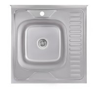 Кухонна мийка Lidz 6060-L 0,6 мм Decor (LIDZ6060LDEC06)