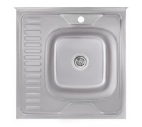 Кухонна мийка Lidz 6060-R 0,8 мм Decor (LIDZ6060RDEC08)