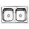 Купити Кухонна мийка з двома чашами Lidz 5080 0,8 мм Polish (LIDZ5080LPOL06)
