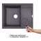 Купити Кухонна мийка Lidz 625x500/200 GRF-13 (LIDZGRF13625500200)