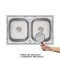 Купити Кухонна мийка з двома чашами Lidz 7948 0,8 мм Micro Decor (LIDZ7948MDEC08)