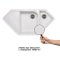 Купити Кухонна мийка з додатковою чашею Lidz 1000x500/225 WHI-01 (LIDZWHI011000500225)