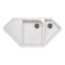 Купити Кухонна мийка з додатковою чашею Lidz 1000x500/225 WHI-01 (LIDZWHI011000500225)