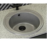 Кухонна мийка MIRAGGIO з штучного каменю TULUZA gray