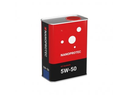 Недорого Мастило синтетична для високофорсованих бензинових і дизельних двигунів NANOPROTEC 5W-50 HC-Synthetic 1л