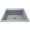 Недорого Кухонна гранітна мийка прямокутна СІРА К01 Policomposite 610*500*220