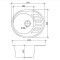 Недорого Кухонна гранітна мийка овальна БІЛА M03 Policomposite 610*500*220