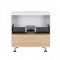 Тумба підлогова Qtap Robin 600х616х437 White/Whitish oak зі стільницею QT1380TNН6001WWO