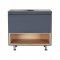 Тумба підлогова Qtap Robin 700х616х437 Graphite/Whitish oak зі стільницею QT1380TNН7002GWO