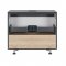 Тумба підлогова Qtap Robin 800х616х437 Graphite/Whitish oak зі стільницею QT1380TNН8002GWO