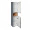 Пенал підвісний Qtap Robin 350х1650х316 Graphite/Whitish oak QT1376PP1652RGWO