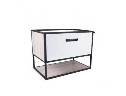 Тумба підвісна Qtap Taurus 700х580х437 White/Whitish oak QT2474TPT703WWO