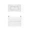 Комплект Qtap тумба підвісна Scorpio 800х585х460 мм White + раковина урізна Albatross 9H QT71SC43974