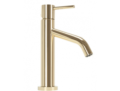 Купити Смеситель для раковины умывальника REA LEVEL GOLD золотой низкий