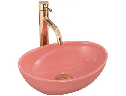 Купити Умывальник раковина REA SOFIA MINI PINK накладной розовый