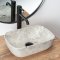 Купити Умывальник раковина REA CAMELIA LIGHT STONE накладной серый