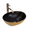 Купити Умывальник раковина REA SOFIA GOLD MARBLE BLACK накладной
