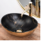 Купити Умывальник раковина REA SOFIA GOLD MARBLE BLACK накладной