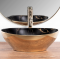 Купити Умывальник раковина REA SOFIA GOLD MARBLE BLACK накладной